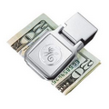 Square Chrome Metal Money Clip